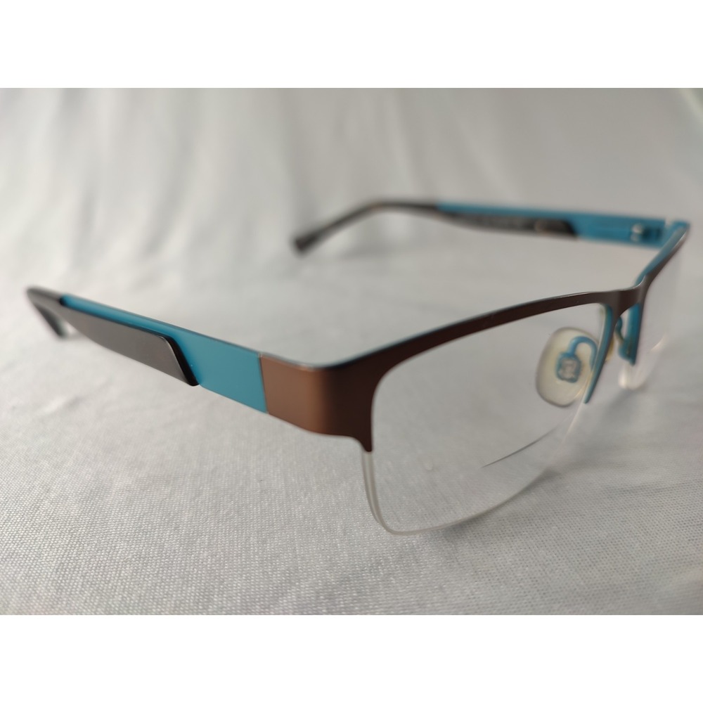 Kenneth Cole Reaction KC0772-2 050 Brown Teal Semi-Rimless Frames 52-16-135
